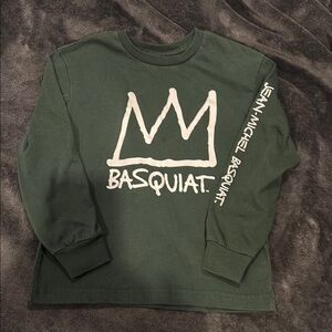 Green Kids Long Sleeve Shirt